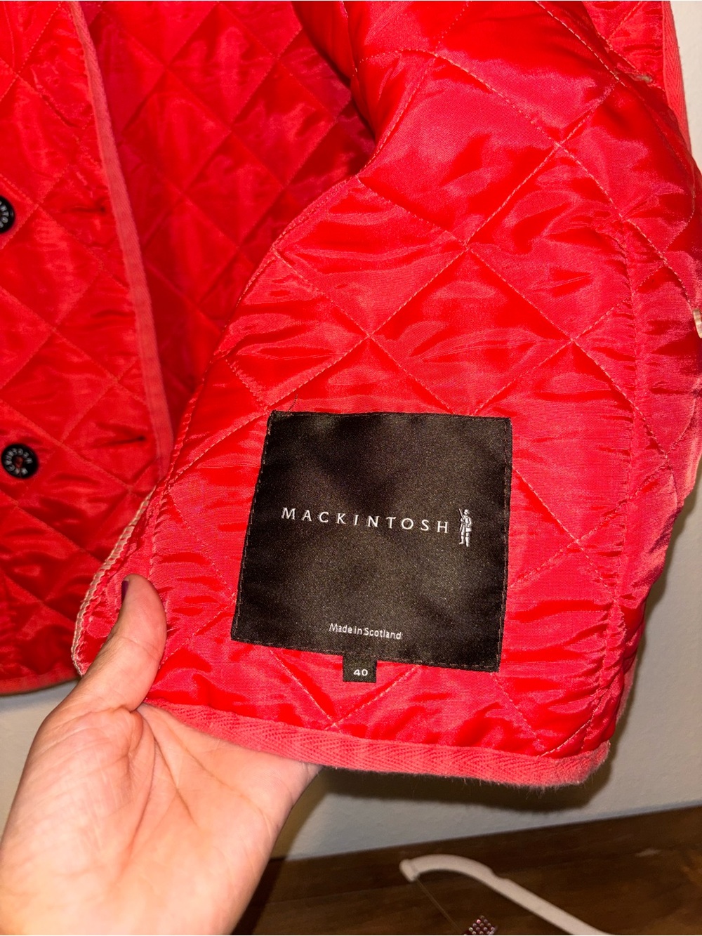 Macintosh scotland Collared Quilted Jacket Made In Scotland women 40 - Picture 6 of 8